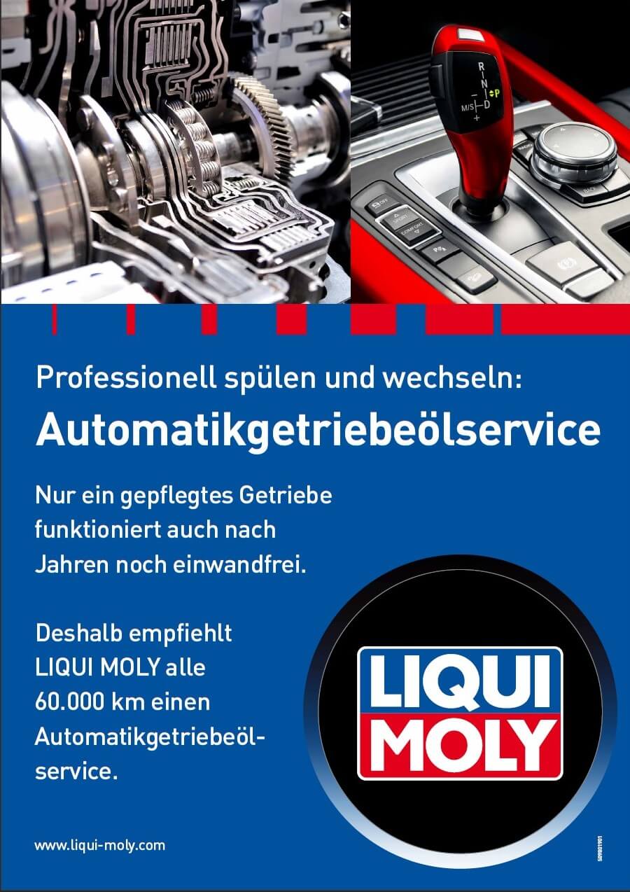 Automatikgetriebespülung mit Gear Tronic von Liqui Moly bei Kfz-Werkstatt Egorschin